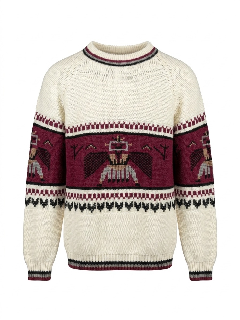 Men's Large Vintage Silton Acrylic Kachina Sweater